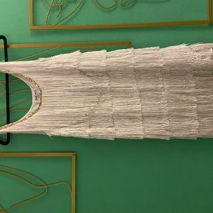 White fringe dress